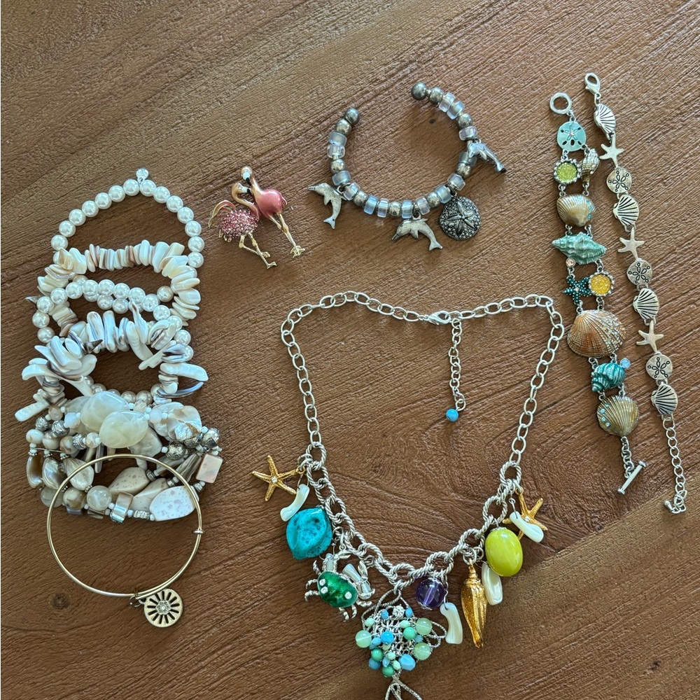 Fashion Jewelry Bundle Set Beach Jewelry Summer Seashell Bundle